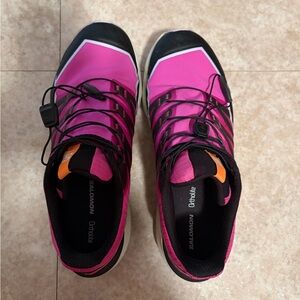 Salomon Women's Pink and Black Athletic Shoes